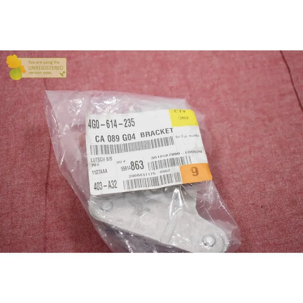 Audi ABS Modulator Bracket (Upper) Genuine OEM 4G0614235
